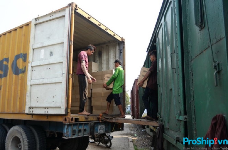 Quy trình vận chuyển hàng lẻ bằng đường sắt Bắc Nam của Proship