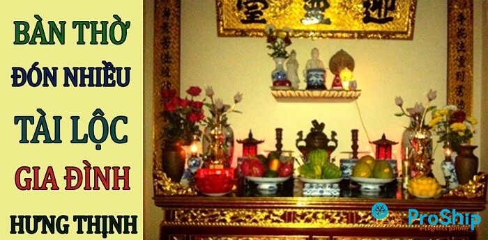 Cách bố trí bàn thờ tổ tiên sau khi chuyển về nhà mới